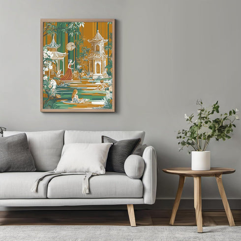 Posterizer 1 pcs-whimsical magical delicate enchanting forest scene 3-Collectibles & Fine Art-Retro Art-Decorations for Bedroom, Office, Living Ro...